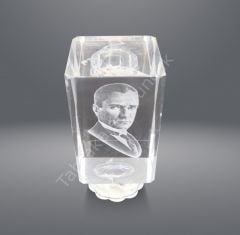 Toptan Kristal Işıklı Biblo Mustafa Kemal Atatürk