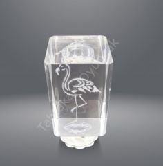 Toptan Kristal Işıklı Biblo Flamingo