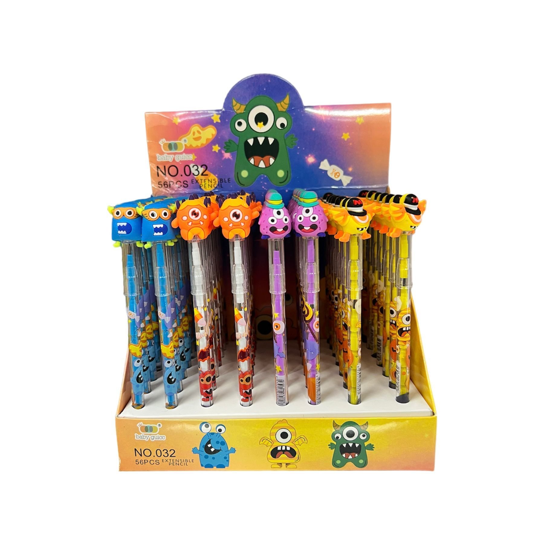 Toptan Kırtasiye Geçmeli Kalem Canavar