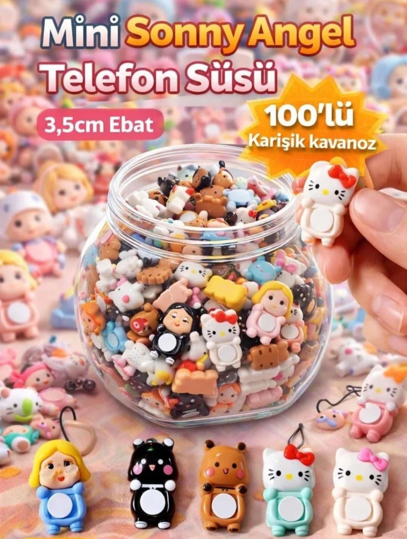 Toptan Mini Sonny Angel Telefon Süsü