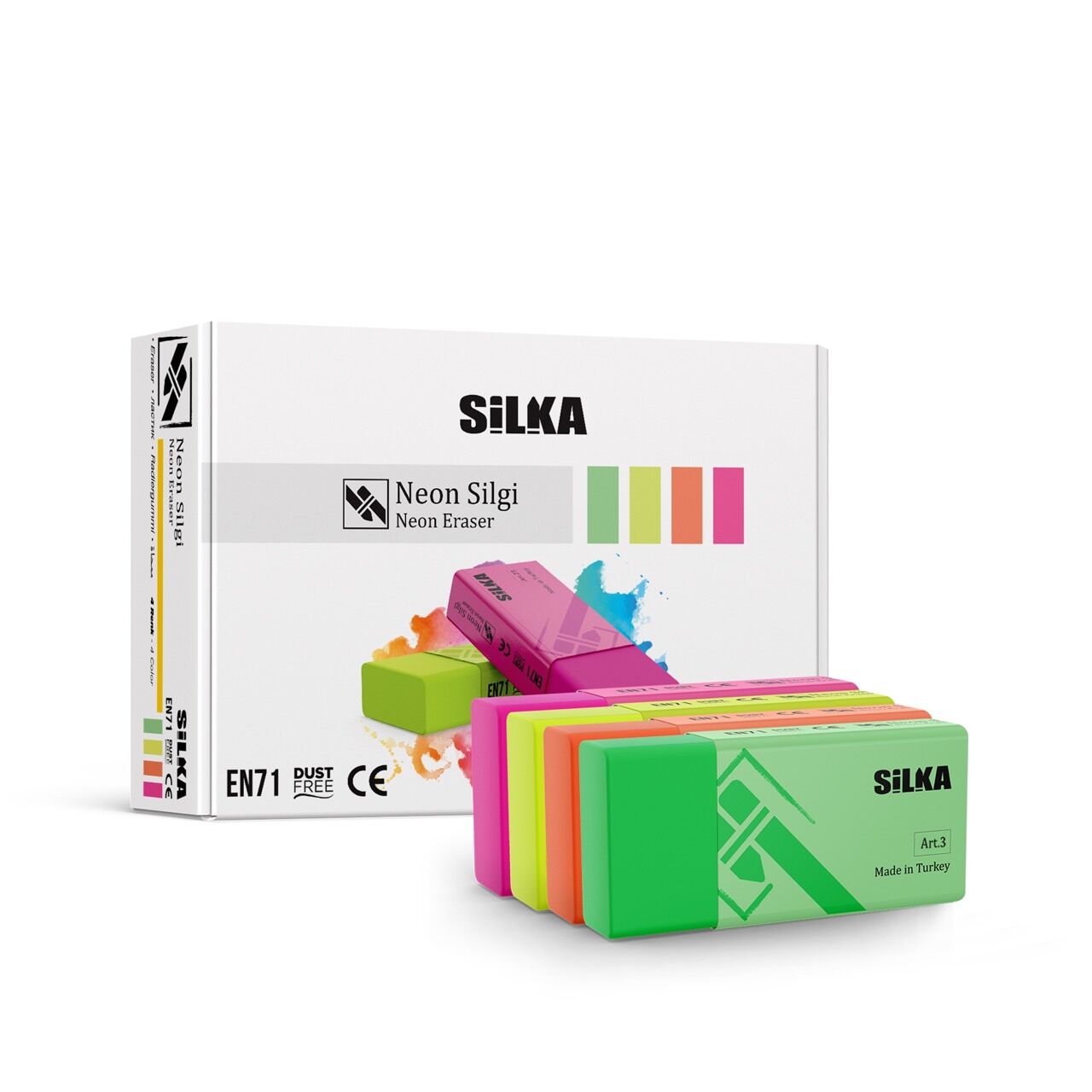 Toptan Silka Neon Silgi