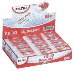 Toptan Fatih FS30 Beyaz Silgi
