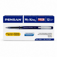 Toptan Pensan My King Jel Tükenmez Kalem Mavi Renk
