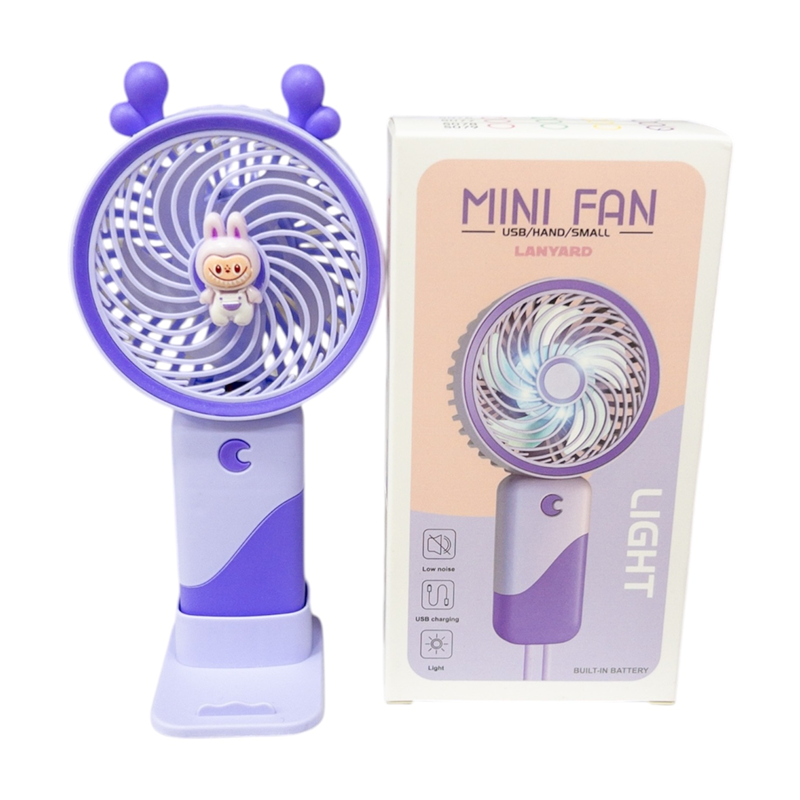 Toptan Şarjlı El Fanı Pervane - Labubu Serisi