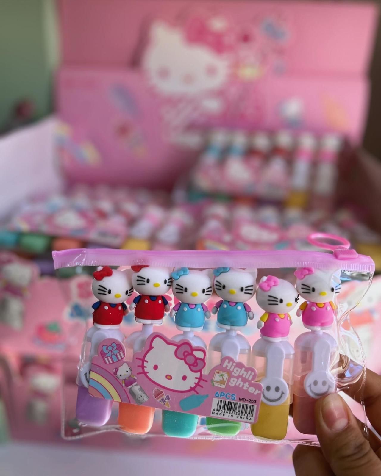 Toptan Kırtasiye Fosforlu Kalem Hello Kitty