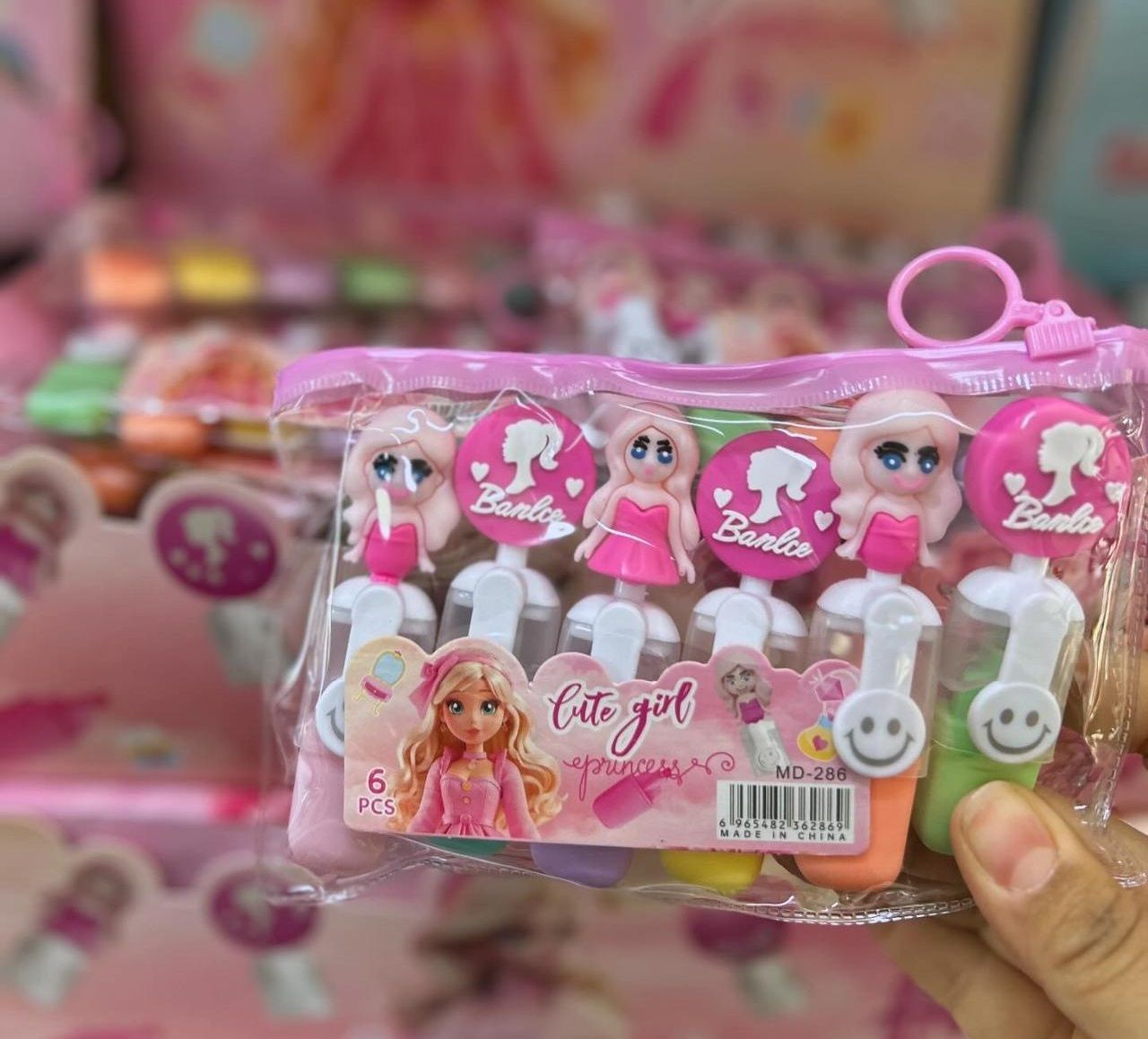 Toptan Kırtasiye Fosforlu Kalem Barbie