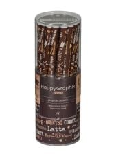 Toptan Happy Graphix Jumbo Kahve 30lu Kurşun Kalem 4B 3,5mm