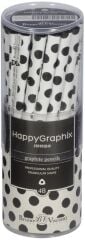 Toptan Happy Graphix Jumbo Nokta 30lu Kurşun Kalem 4B 3,5mm
