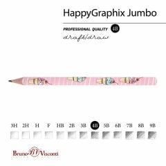 Toptan Happy Graphix Jumbo Dondurma 30lu Kurşun Kalem 4B 3,5mm