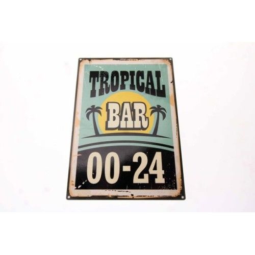 Toptan Hediyelik Ahşap Plaka Tropical Bar
