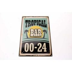 Toptan Hediyelik Ahşap Plaka Tropical Bar