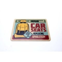 Toptan Hediyelik Ahşap Retro Plaka Car Seats