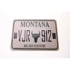 Toptan Hediyelik Ahşap Retro Plaka Montana