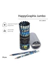 Toptan Happy Graphix Jumbo Rüya 30lu Kurşun Kalem 4B 3,5mm