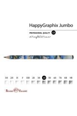 Toptan Happy Graphix Jumbo Rüya 30lu Kurşun Kalem 4B 3,5mm