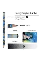 Toptan Happy Graphix Jumbo Rüya 30lu Kurşun Kalem 4B 3,5mm