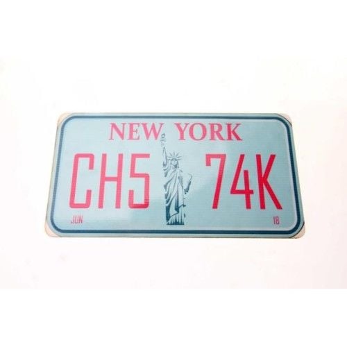 Toptan Hediyelik Ahşap Retro Plaka New York