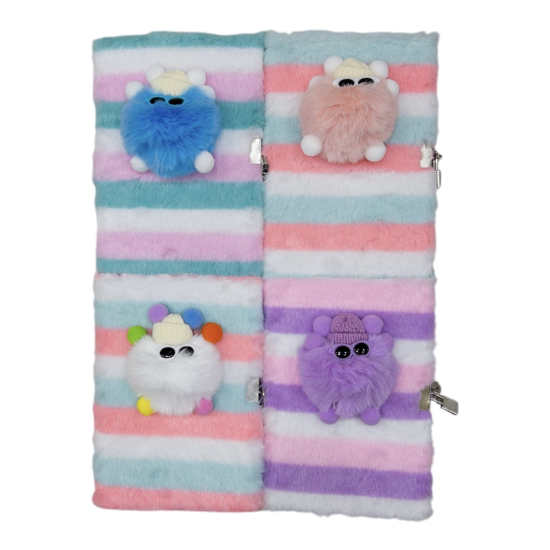 Toptan Kilitli Peluş Hatıra Defteri