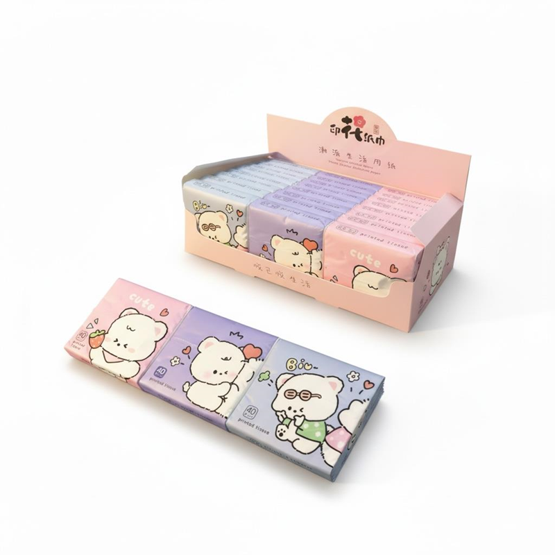 Toptan Sevimli Ayıcık 40'Lı Peçete 24'Lü Paket