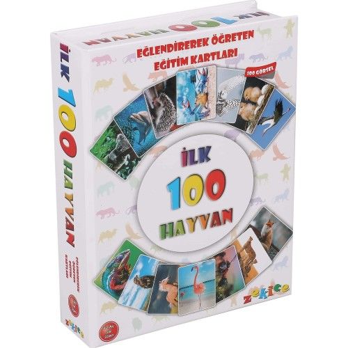 Toptan İlk  100 Hayvan Zeka Kartları