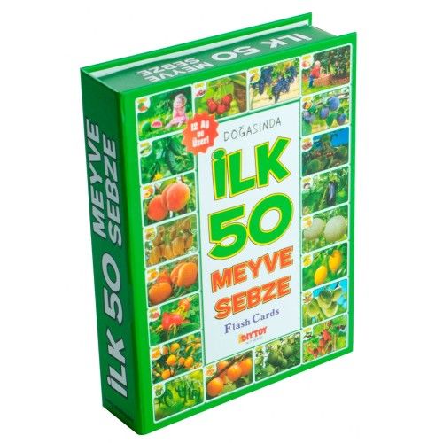 Toptan İlk 50 Meyve Ve Sebze Zeka Kartları
