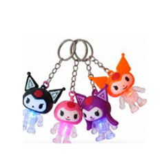 Toptan Işıklı Kuromi Anahtarlık