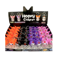 Toptan Işıklı Kuromi Anahtarlık