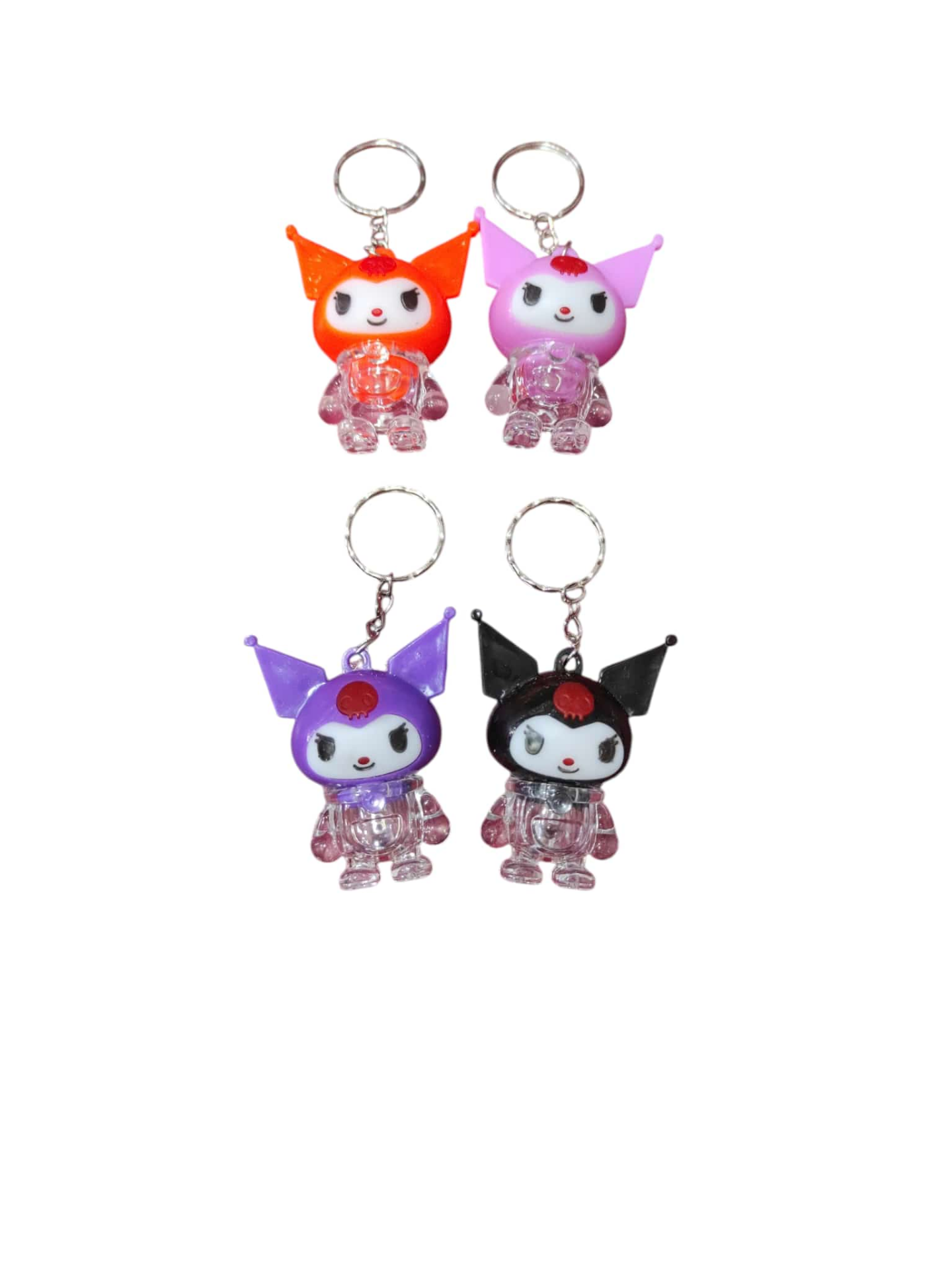 Toptan Işıklı Kuromi Anahtarlık