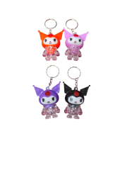 Toptan Işıklı Kuromi Anahtarlık