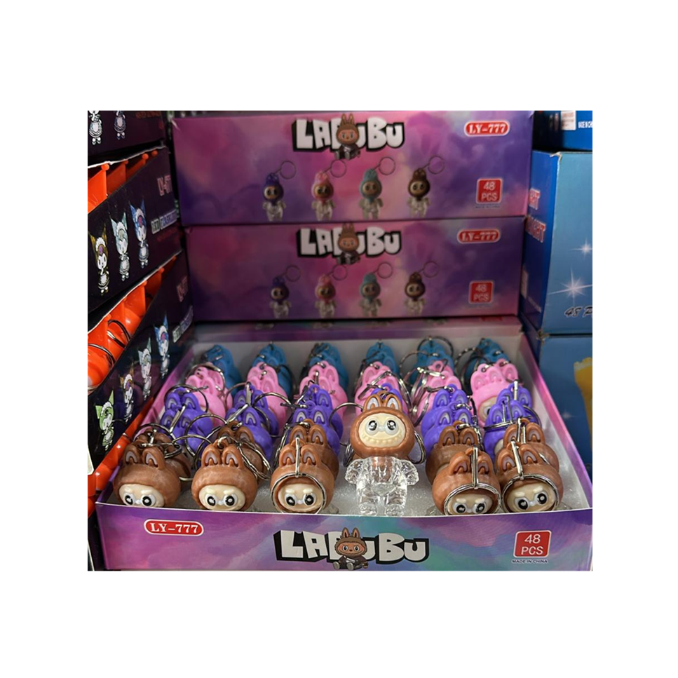 Toptan Işıklı Labubu Anahtarlık