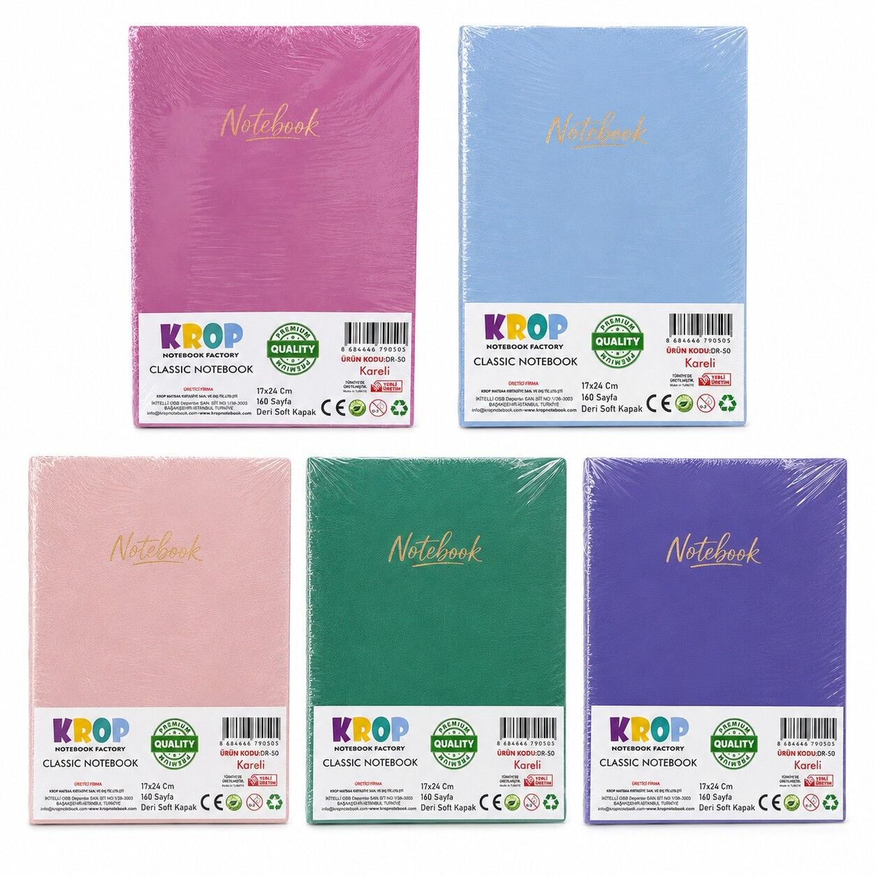 Toptan Lüks Deri Defter Kareli