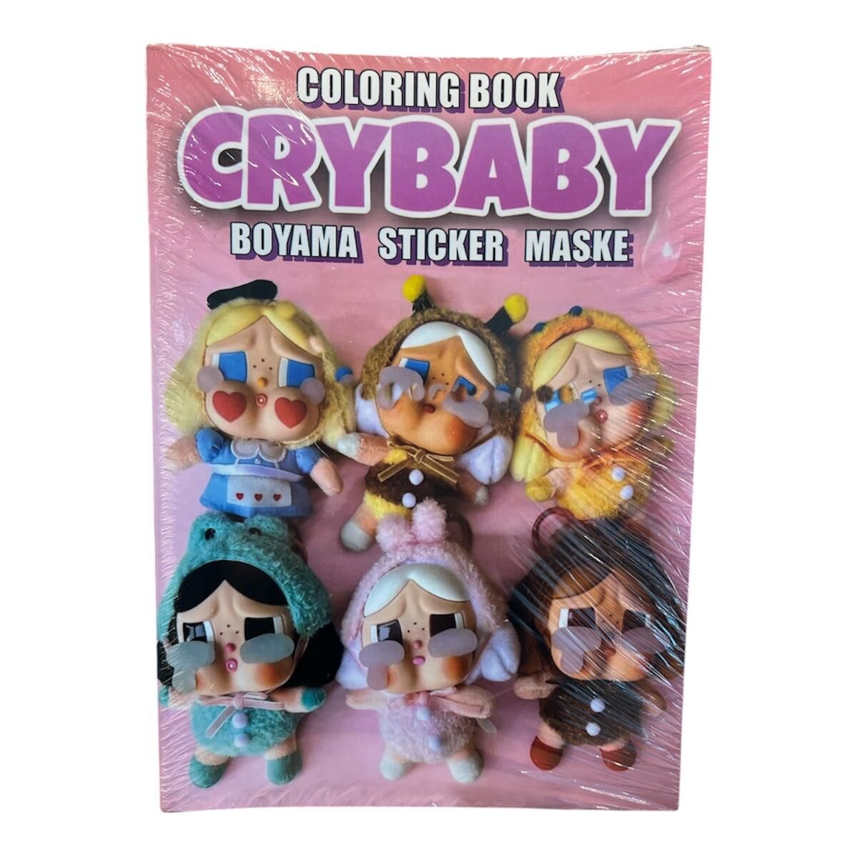 Toptan Boyama Kitabı Stickerlı Cry Baby