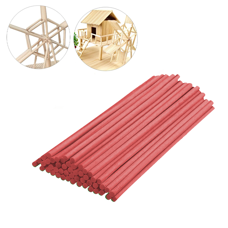 Toptan Tahta Çubuk 13cm 40'lı Kırmızı