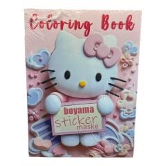 Toptan Boyama Kitabı Stickerlı Hello Kitty
