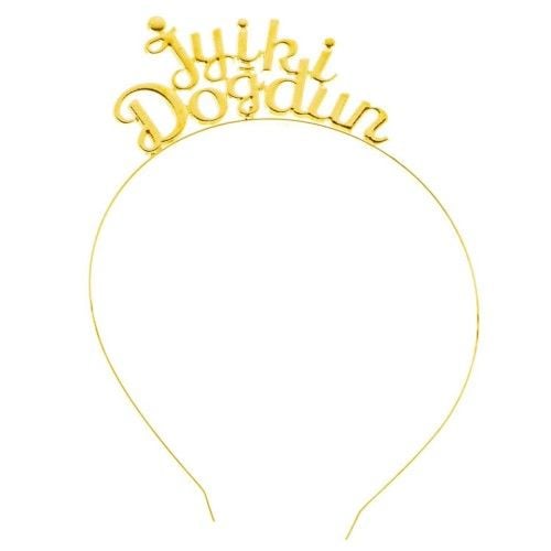 Toptan İyiki Doğdun Metal Taç Altın Renk