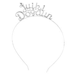 Toptan İyiki Doğdun Metal Taç Gümüş Renk