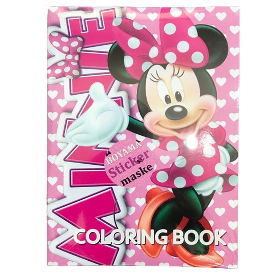 Toptan Boyama Kitabı Stickerlı Minnie Mouse