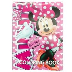 Toptan Boyama Kitabı Stickerlı Minnie Mouse