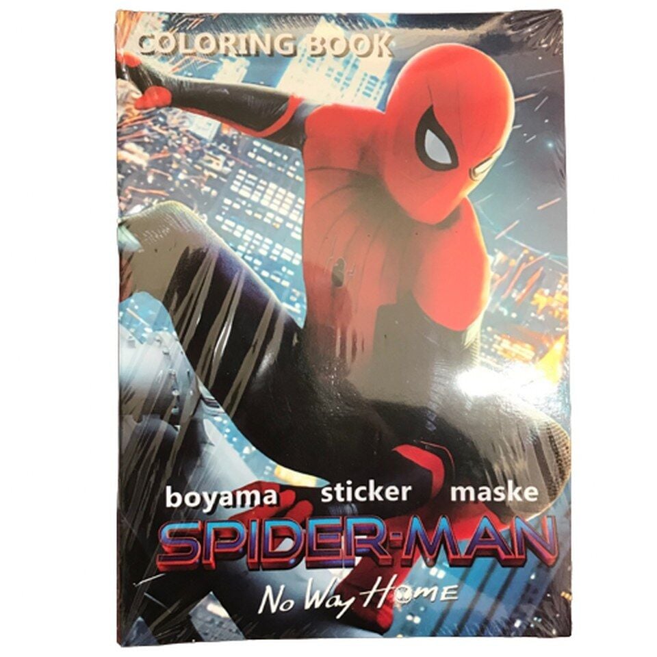 Toptan Boyama Kitabı Stickerlı Örümcek Adam