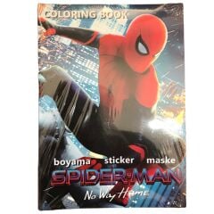 Toptan Boyama Kitabı Stickerlı Örümcek Adam