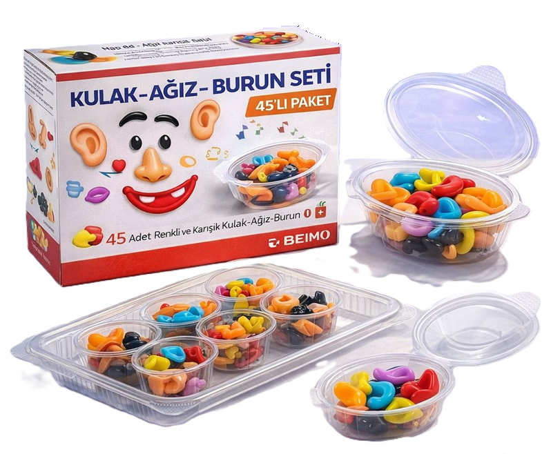 Toptan Kulak Ağız Burun Seti - 45'li Paket