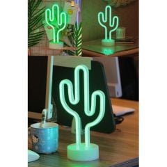 Toptan Kaktüs Modelli Neon Led Gece Lambası