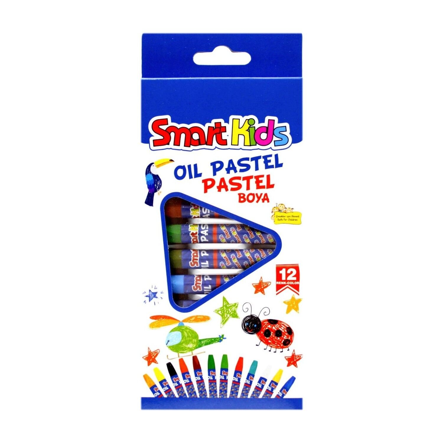 Toptan Smart Kids 12 Renk Pastel Boya