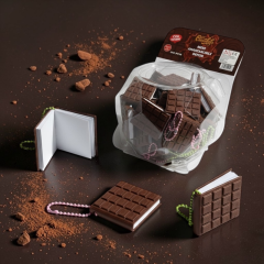 Toptan Mini Çikolatalı Anahtarlıklı Not Defteri