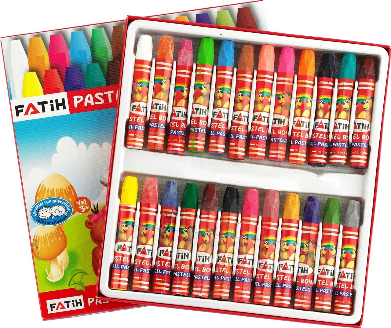 Toptan Fatih 24 Renk Pastel Boya