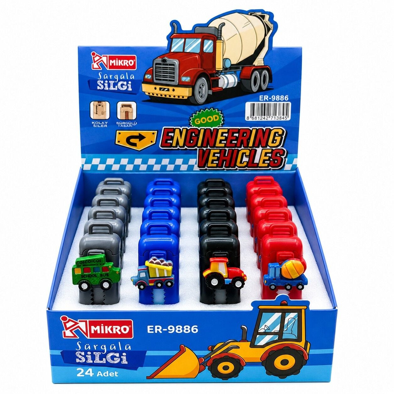 Toptan Mikro Er-9886 Sürgülü Silgi