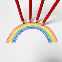 Toptan Gökkuşağı Kurşun Kalem 6'lı Set