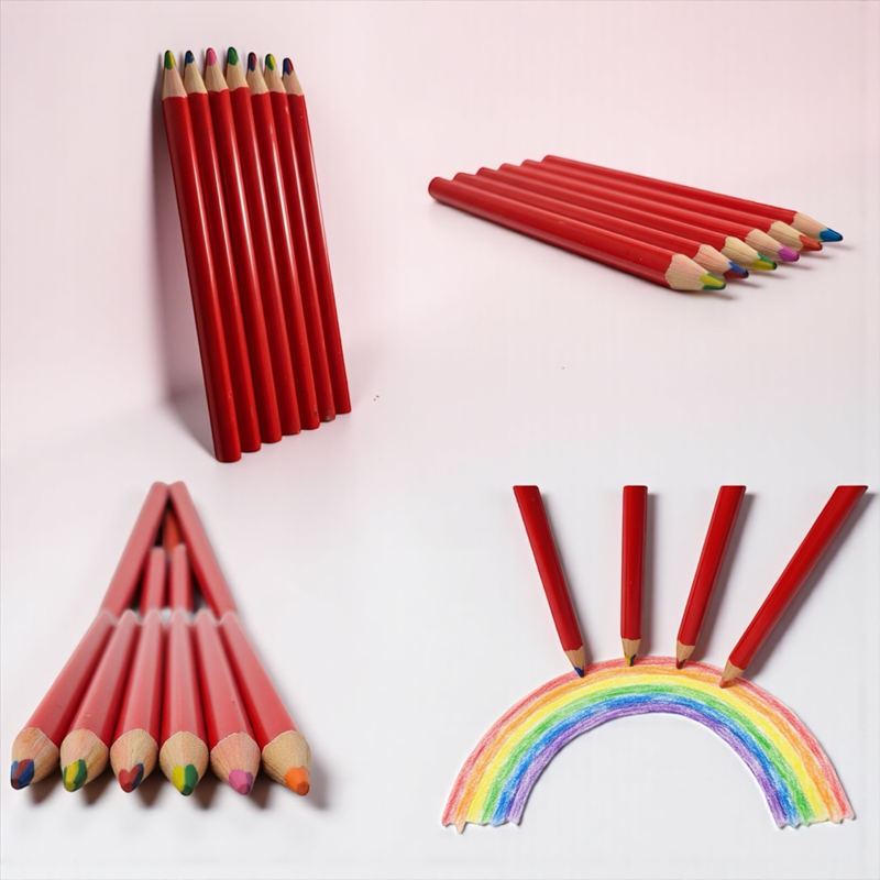 Toptan Gökkuşağı Kurşun Kalem 6'lı Set