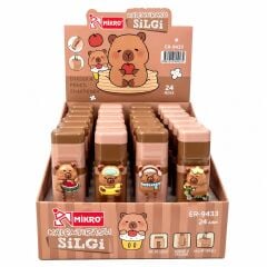 Toptan Mikro Er-9433 Capy Bara Kalemtıraşlı Sürgülü Silgi