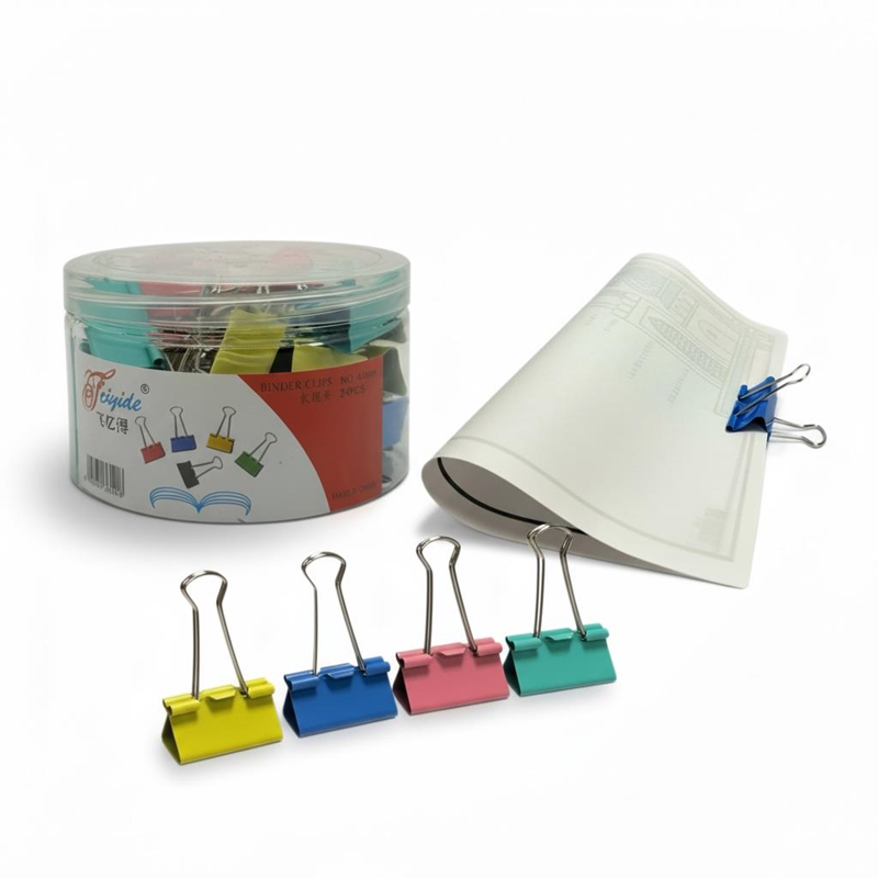 Toptan Renkli 41 Mm Kıskaç 24'lü Paket